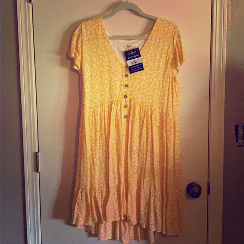 SweetLovely yellow floral dress